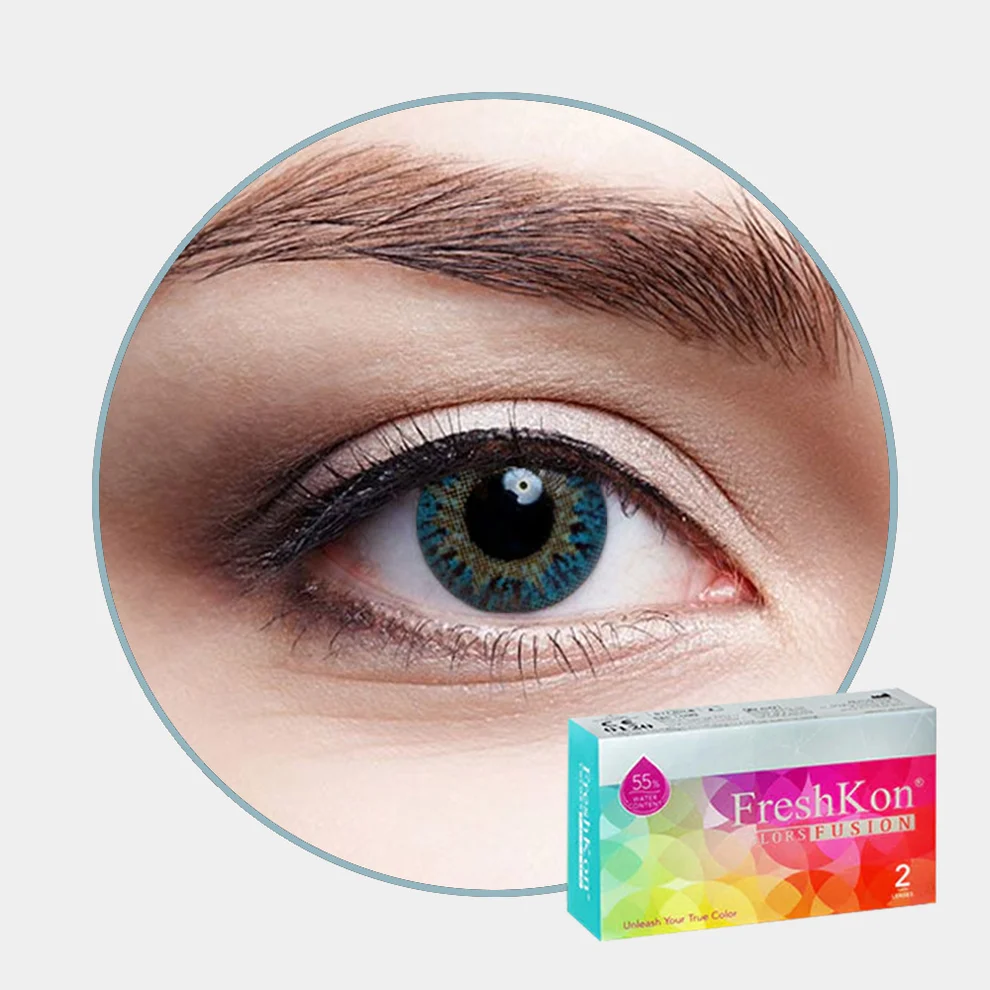 FreshKon Fusion Baby Aqua Colored Contact Lens FreshKon Fusion Baby Aqua Colored Contact Lens - Image 1