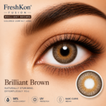 FreshKon Fusion Brilliant Brown Colored Contact Lens