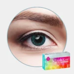 FreshKon Fusion Glittering Blue Colored Contact Lens
