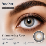 FreshKon Fusion Shimmering Grey Colored Contact Lens