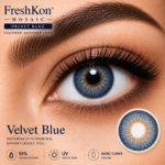 FreshKon Mosaic Velvet Blue Colored Contact Lens