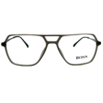 Double-Bridge Smoke Grey Eyeglasses Frame