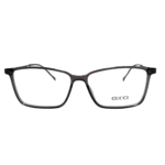 Rectangular Smoke Grey Eyeglasses Frame