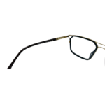 Black and Gold Double-Bridge Eyeglasses - Image 4