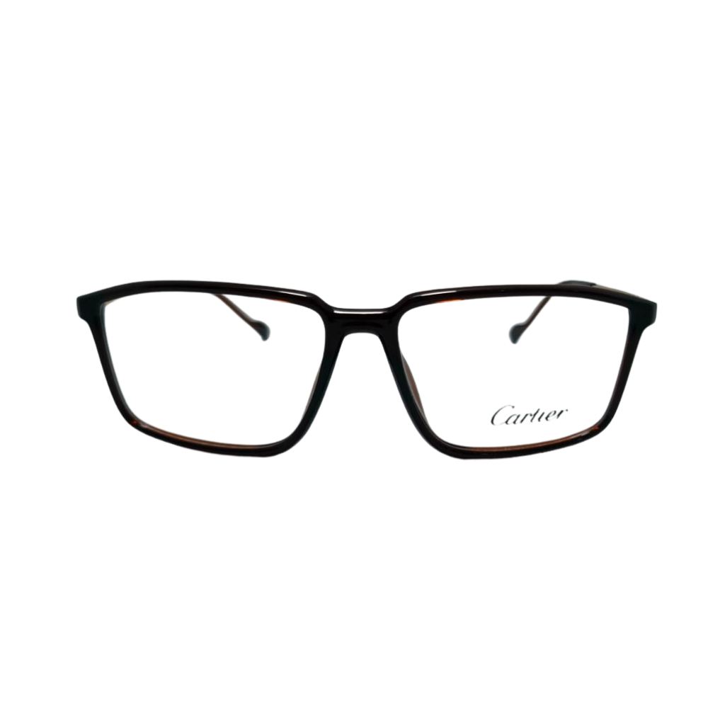 1 Dark Brown Rectangular Eyeglasses Frame - Image 1
