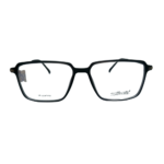 Silhouette Black Slim Rectangular Eyeglasses Frame