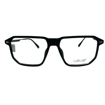 Square Black Full-Rim Eyeglasses Frame