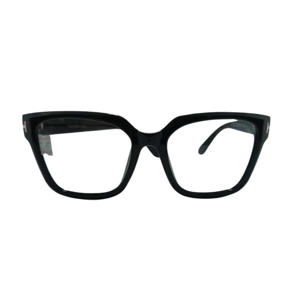 1 Square Black Full-Rim Eyeglasses Frame - Image 1