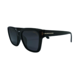 Square Black Sunglasses with Grey Lenses - Image 2
