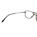 Double-Bridge Smoke Grey Eyeglasses Frame - Image 4