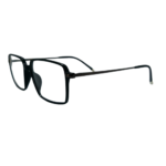 Black Titanium Rectangular Eyeglasses Frame - Image 2
