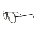 Double-Bridge Smoke Grey Eyeglasses Frame - Image 2