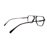 Double-Bridge Dark Brown Eyeglasses Frame - Image 2