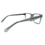Transparent Grey Rectangular Eyeglasses Frame - Image 3