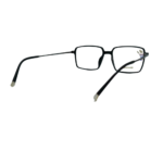 Black Titanium Rectangular Eyeglasses Frame - Image 3