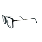 Silhouette Black Slim Rectangular Eyeglasses Frame - Image 3