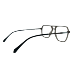 Double-Bridge Smoke Grey Eyeglasses Frame - Image 3