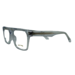 Transparent Grey Rectangular Eyeglasses Frame - Image 2