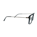 Silhouette Black Slim Rectangular Eyeglasses Frame - Image 2