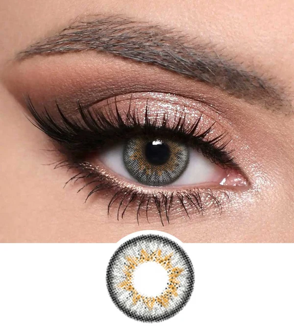 DARK GRAY Optiano Dark Gray Colored Contact Lens - Image 1