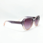 Purple Ombre Oversized Gradient Sunglasses - Image 4