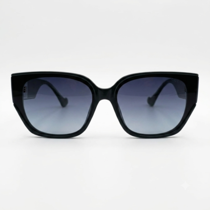 Dark Green Oversized Square Gradient Sunglasses