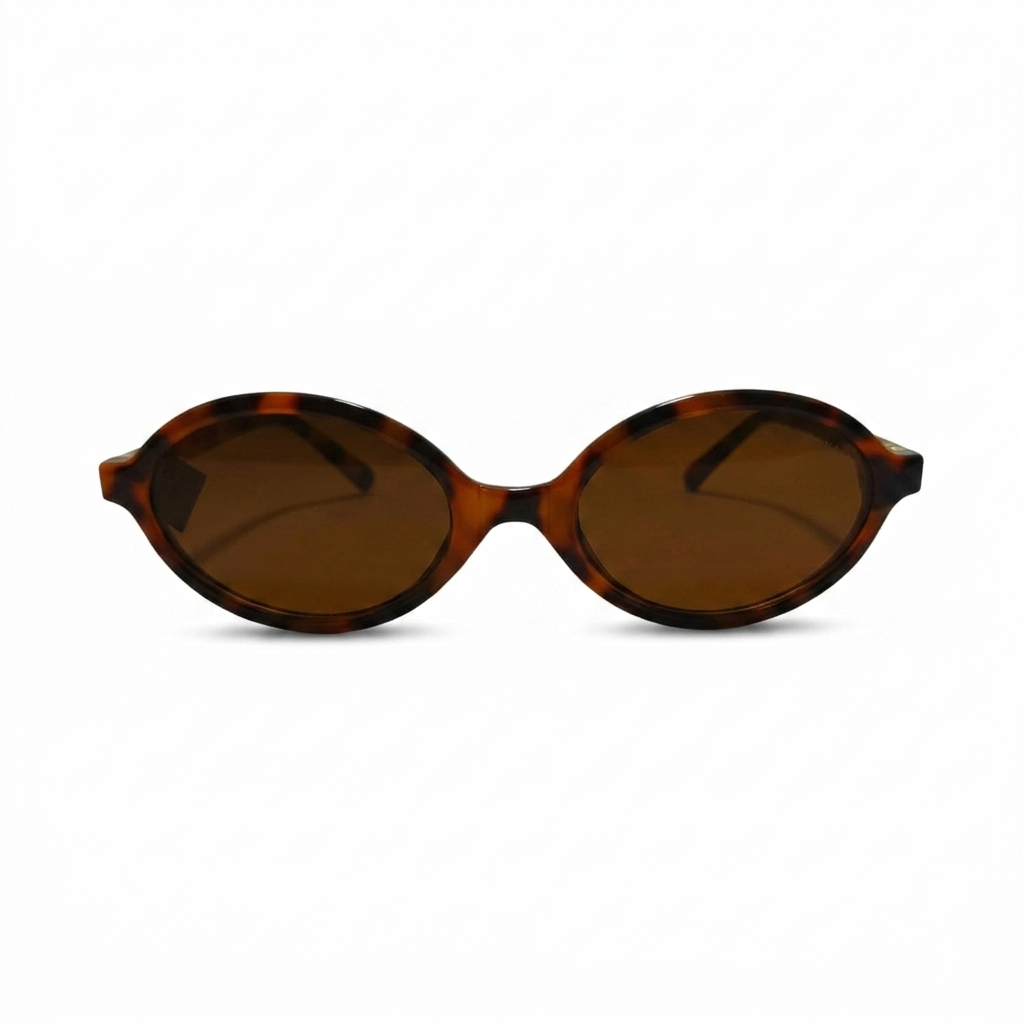 Gemini_Generated_Image_fa4h3nfa4h3nfa4h Miu Miu Round Tortoiseshell Sunglasses with Brown Lenses - Image 1