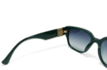 Dark Green Oversized Square Gradient Sunglasses - Image 4