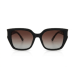 Dark Brown Oversized Square Gradient Sunglasses