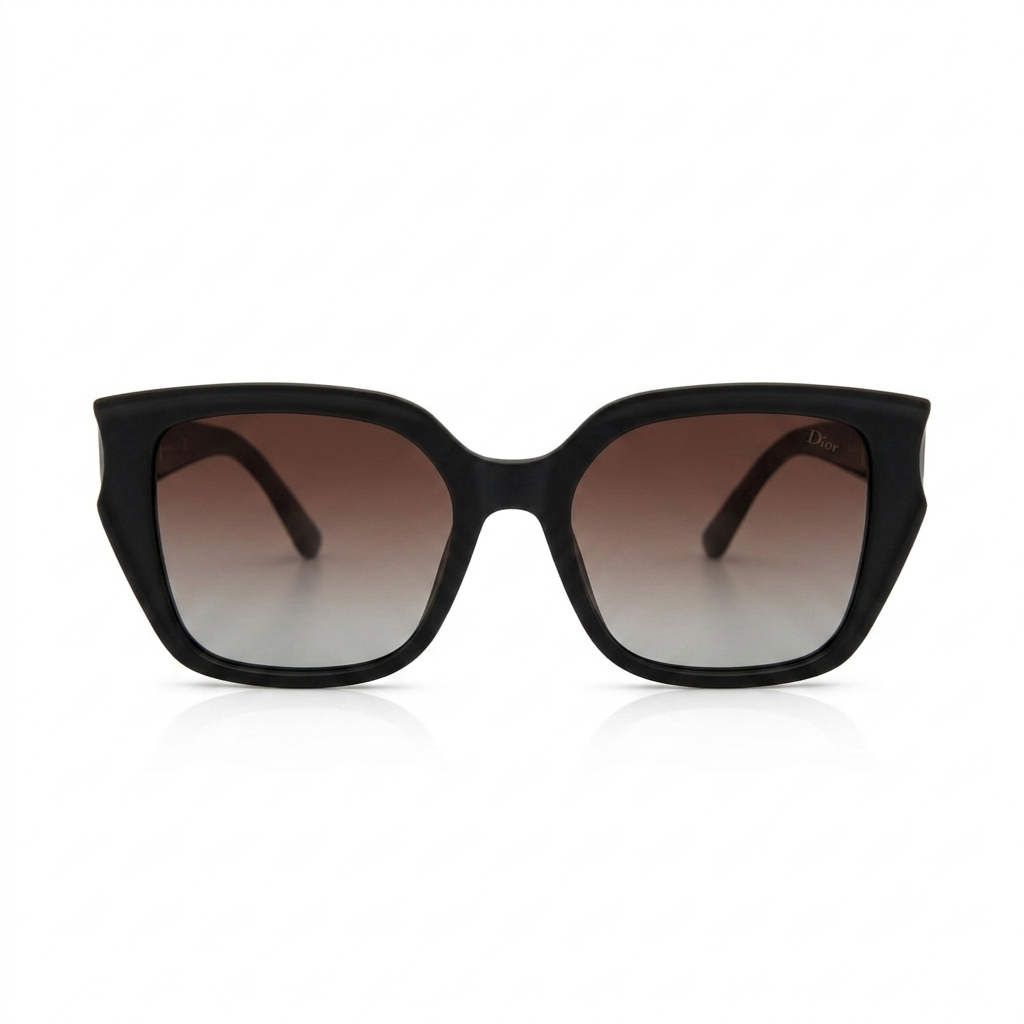 Gemini_Generated_Image_ij5468ij5468ij54 Dark Brown Oversized Square Gradient Sunglasses - Image 1