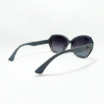 Smoky Grey Oversized Gradient Sunglasses - Image 4
