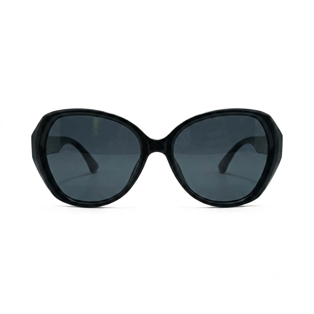 Gemini_Generated_Image_ljkmo0ljkmo0ljkm Oversized Black Sunglasses with Grey Lenses - Image 1