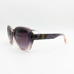 Purple Ombre Oversized Gradient Sunglasses - Image 2