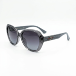 Smoky Grey Oversized Gradient Sunglasses - Image 2
