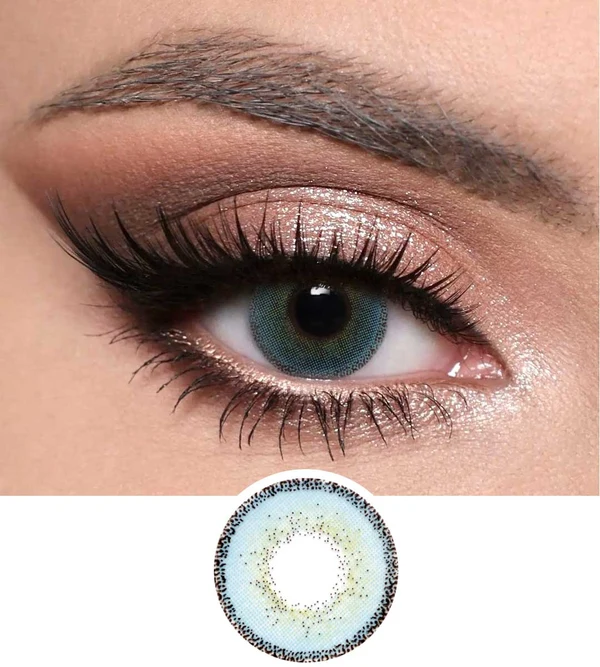 MISTY BLUE Optiano Misty Blue Colored Contact Lens - Image 1