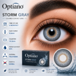 Optiano Storm Gray Colored Contact Lens
