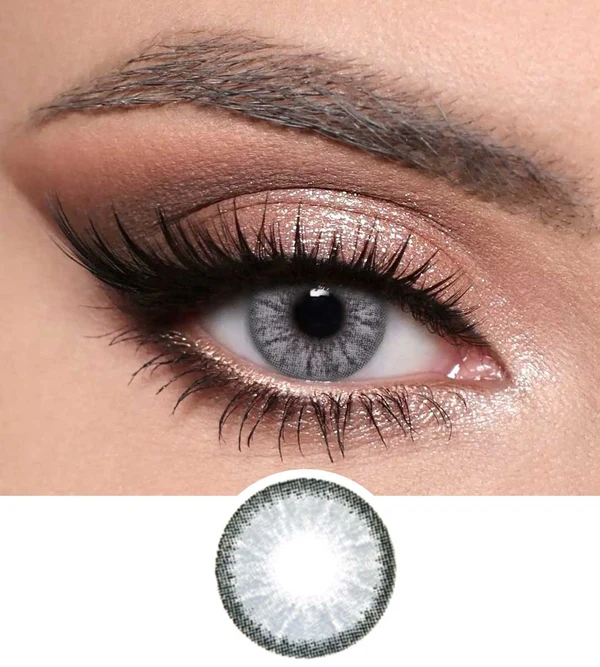 PEARL GREY Optiano Pearl Grey Colored Contact Lens - Image 1