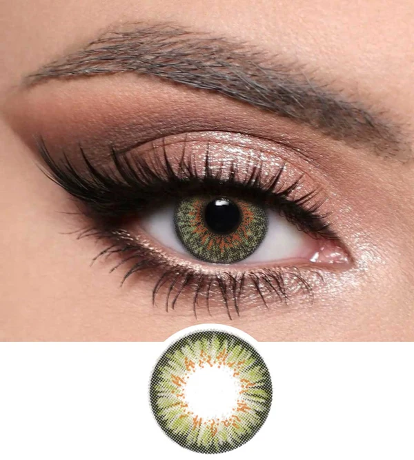 SPARK GREEN Optiano Spark Green Colored Contact Lens - Image 1