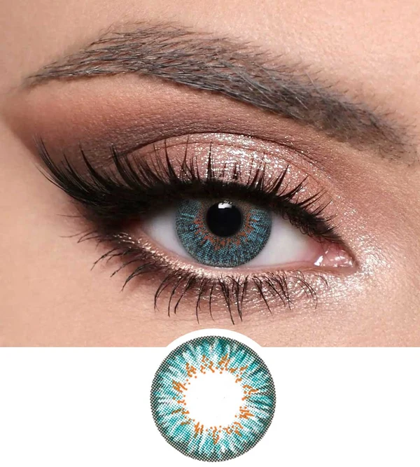 SPARK TURQUOISE Optiano Spark Turquoise Colored Contact Lens - Image 1