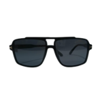 Double-Bridge Black Sunglasses