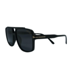 Double-Bridge Black Sunglasses - Image 3